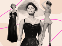 Old Hollywood lingerie looks.