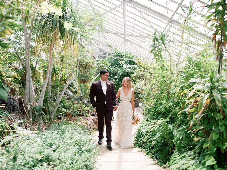 A garden photoshoot at Dos Pueblos Orchid Farm in Goleta, California