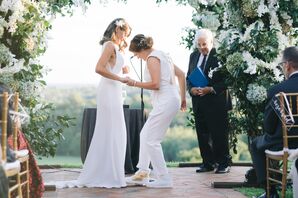 Breaking Glass During Jewish Wedding Ceremony at the Mansion at Natirar in Peapack, New Jersey