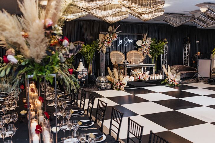 Eclectic, Bohemian Wedding Reception Decor