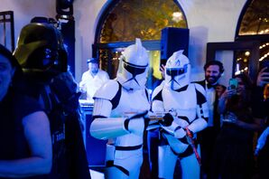 "Star Wars" Storm Troopers at Wedding at Villa Woodbine in Miami, Florida