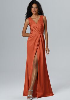 AW Bridal AW ROSABELLE DRESS V-Neck and Plunge Bridesmaid Dress