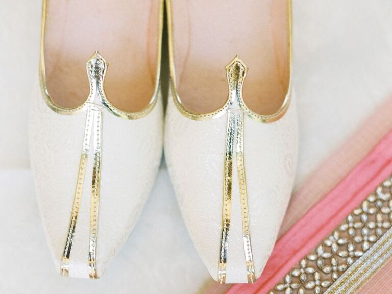 Indian mojari loafer shoes