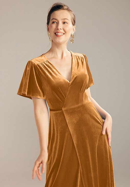 AW Bridal AW Conch Dress Yellow Mother Of The Bride Dress - 3