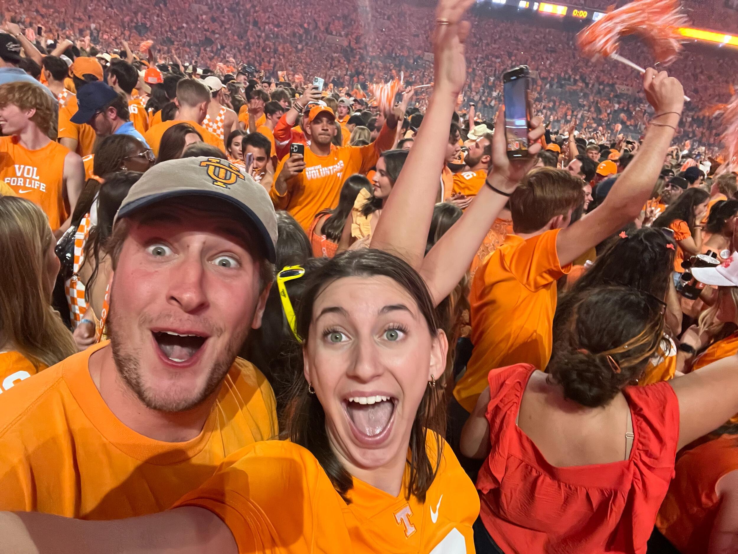 Then Kelsie made the trip to Knoxville where we witnessed history (Vols beating Bama)!