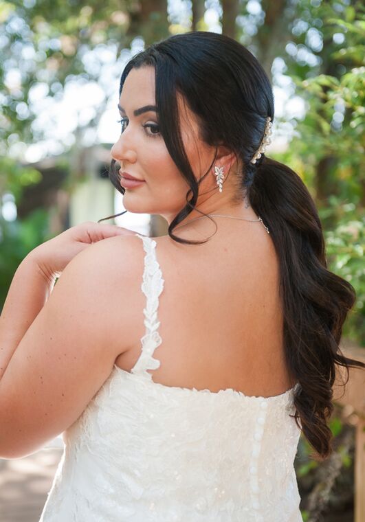 Stella York 7636 plus Fit-and-Flare Wedding Dress - 4