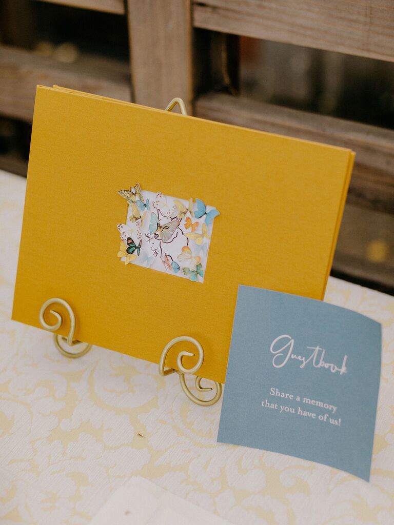 Butterfly wedding guest book, wedding decor ideas
