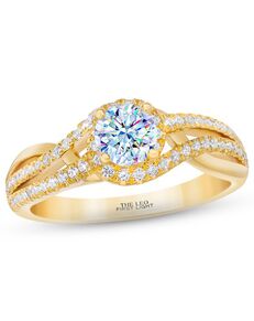 Kay Jewelers Unique Round Cut Engagement Ring