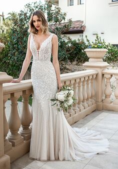 Jasmine Couture T232069 Fit-and-Flare Wedding Dress