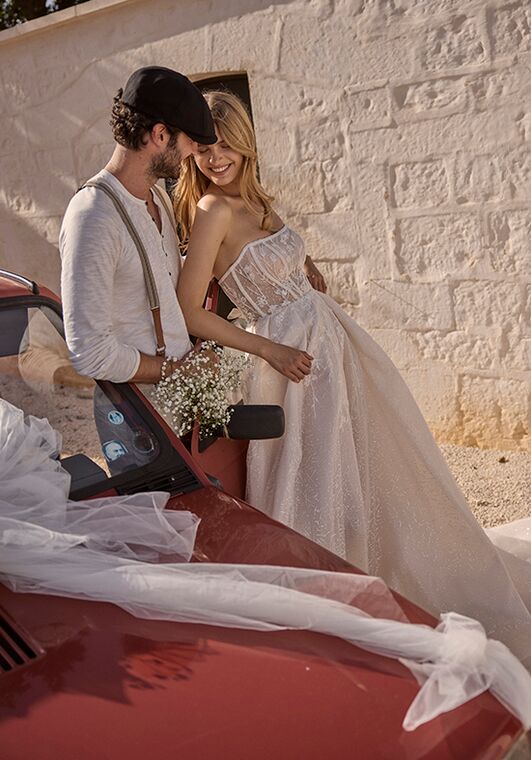 Dance of Puglia by LOVE by Ricca Sposa 25-001(2) Agata A-Line Wedding Dress - 5