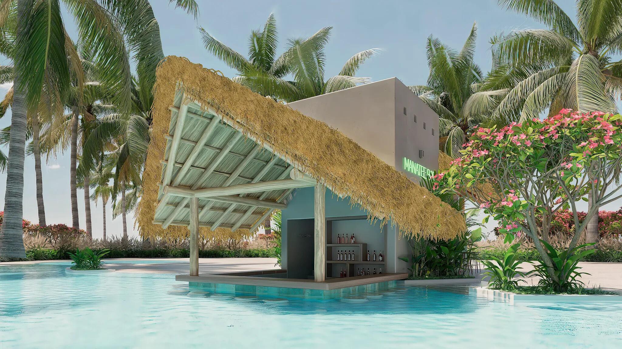 Picture of Lounging by the pool