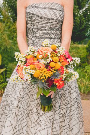 Multicolored Bridal Bouquet