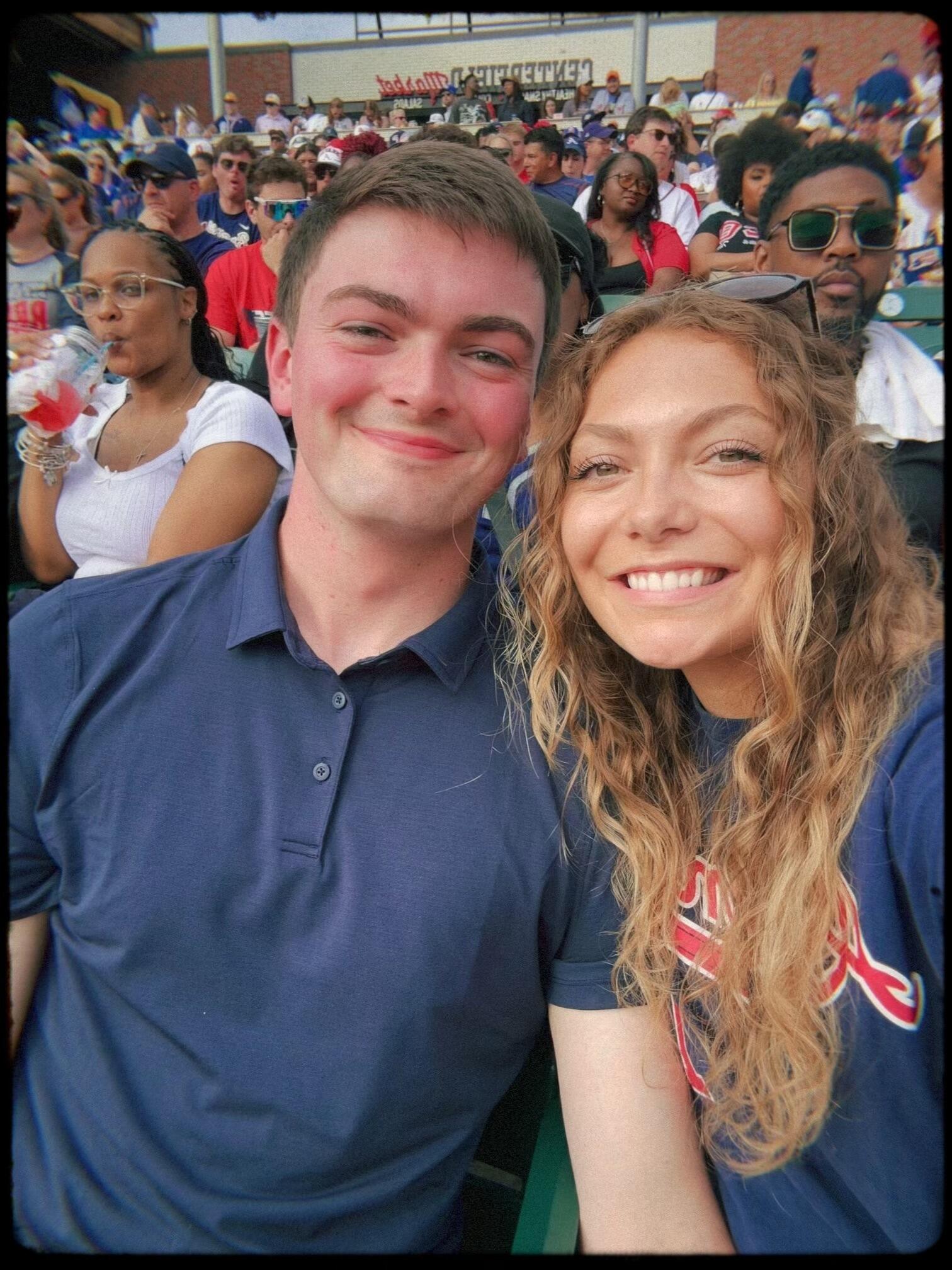 Braves date! The first photo we took together.