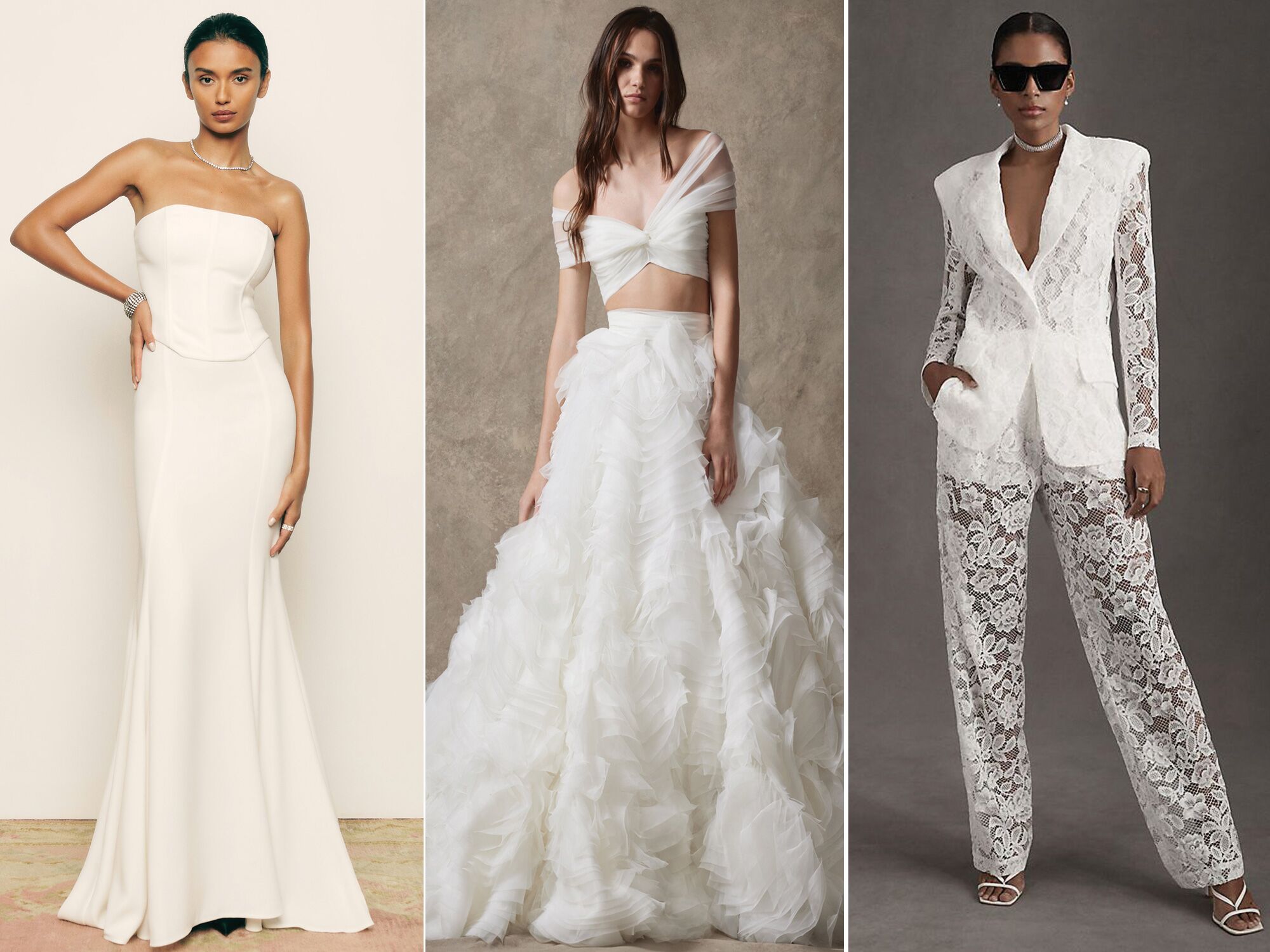 22 Stylish Bridal Separates and Two-Piece Wedding Gowns We Love