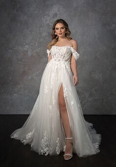 Essense of Australia D4360 A-Line Wedding Dress