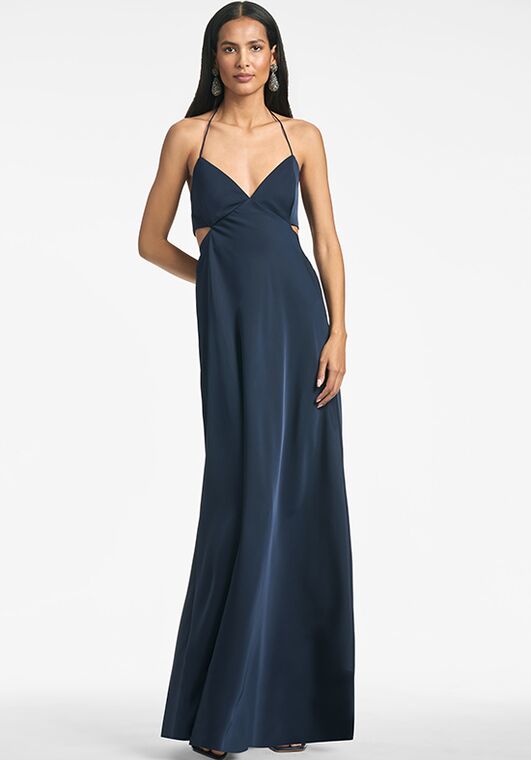 Sachin & Babi Alexandra Gown - Navy Bridesmaid Dress - 2