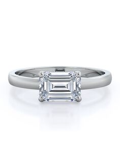 With Clarity Elegant Emerald, Radiant, Oval Cut Engagement Ring