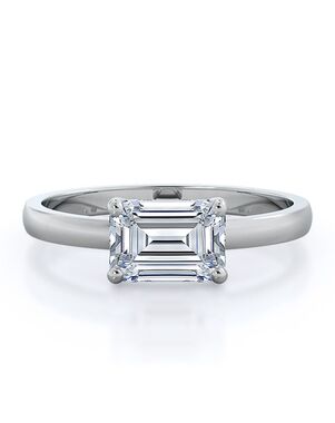 With Clarity Elegant Emerald, Radiant, Oval Cut Engagement Ring