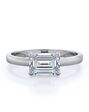 With Clarity Elegant Emerald, Radiant, Oval Cut Engagement Ring - thumbnail - 1