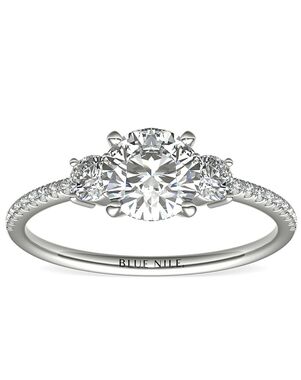 Blue Nile Round Cut Engagement Ring