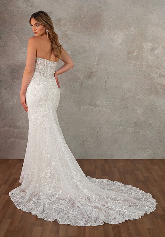 Essense of Australia D4368 Fit-and-Flare Wedding Dress - 3