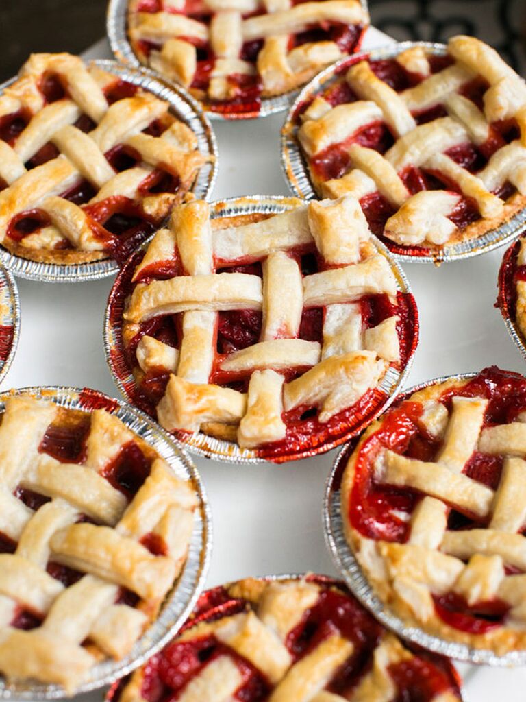 Strawberry pies at bridal shower