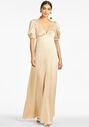 Sachin & Babi Alli Gown - Champagne V-Neck Bridesmaid Dress - thumbnail - 1