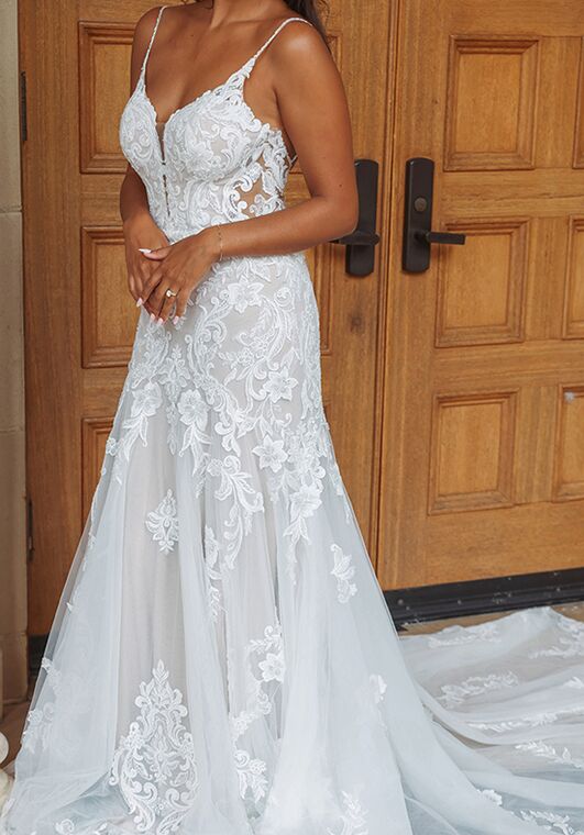 Essense of Australia D3919 Fit-and-Flare Wedding Dress - 4