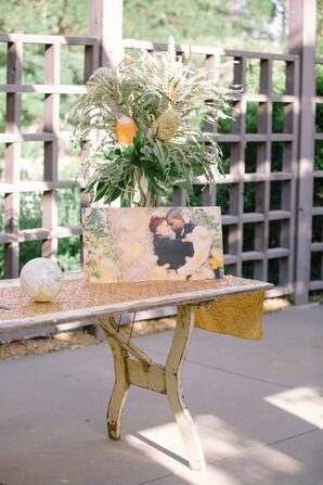 Engagement Photo Reception Decor