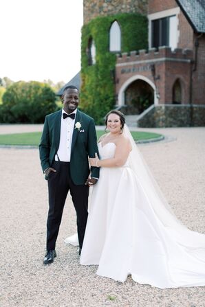 Formal Bride and Groom Portraits at Dover Hall Estate in Richmond, Virginia
