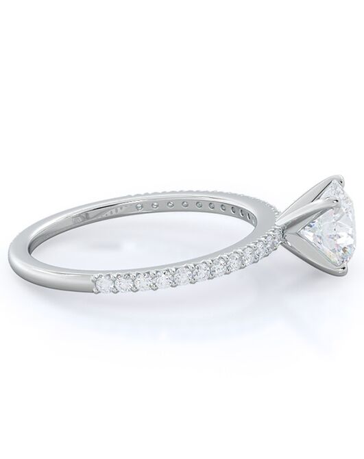With Clarity Elegant Princess, Asscher, Cushion, Emerald, Pear, Radiant, Round, Oval Cut Engagement Ring - 2