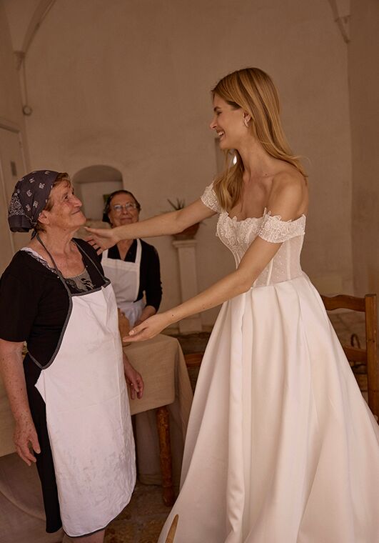 Dance of Puglia by LOVE by Ricca Sposa 25-022(2) Marisa A-Line Wedding Dress - 4