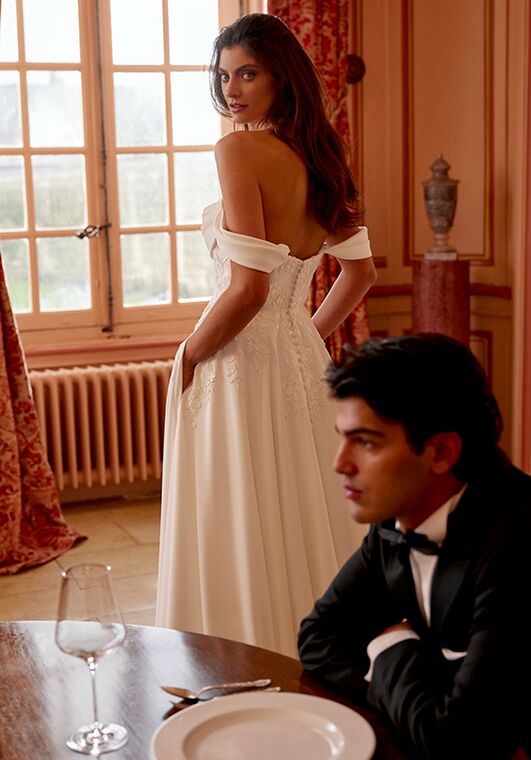 Justin Alexander Julianna A-Line Wedding Dress - 3