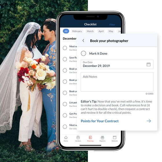 Organize Your Wedding Checklist by The Knot