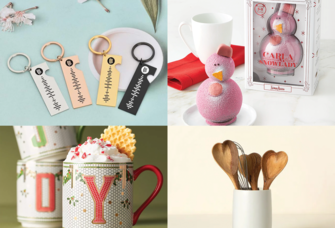 collage of stocking stuffer gifts