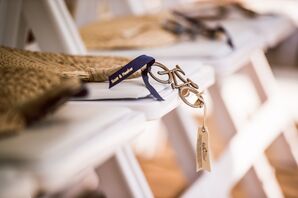 Gold Bicycle Bottle-Opener Wedding Favor