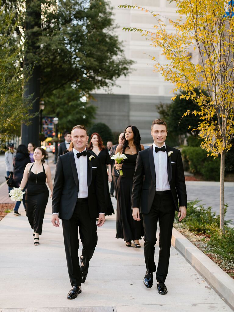 Fall wedding ideas black wedding attire