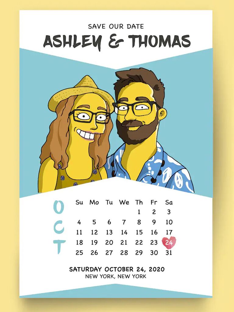 Funny Save-The-Date Cards For Couples With A Sense Of Humor