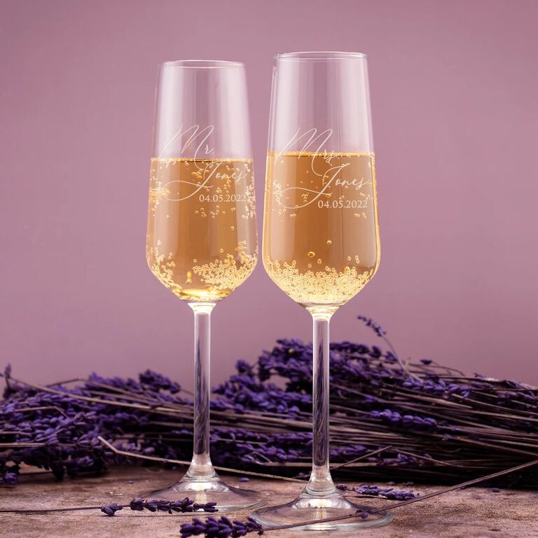 Wedding Champagne Flutes and Glasses That Are Toast-Worthy