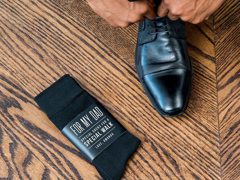 For My Dad Special Socks for a Special Walk labeled socks