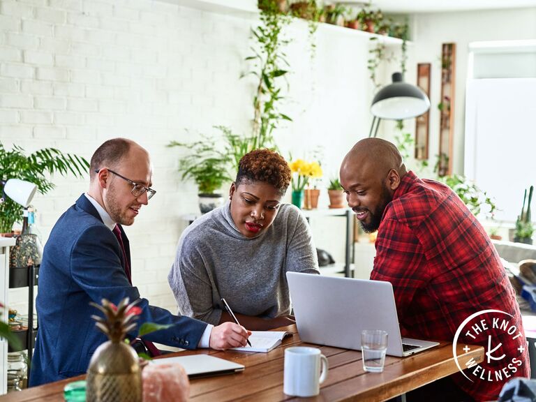 Couple meeting with financial advisor 