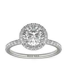 Blue Nile Studio Round Cut Engagement Ring