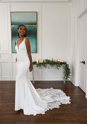 Essense of Australia D3112 Sheath Wedding Dress