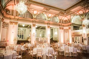 The Fairmont Copley Plaza Ballroom Wedding Reception Decor