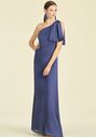 Sachin & Babi Chelsea Gown - Deep Cobalt One Shoulder Bridesmaid Dress - thumbnail - 1