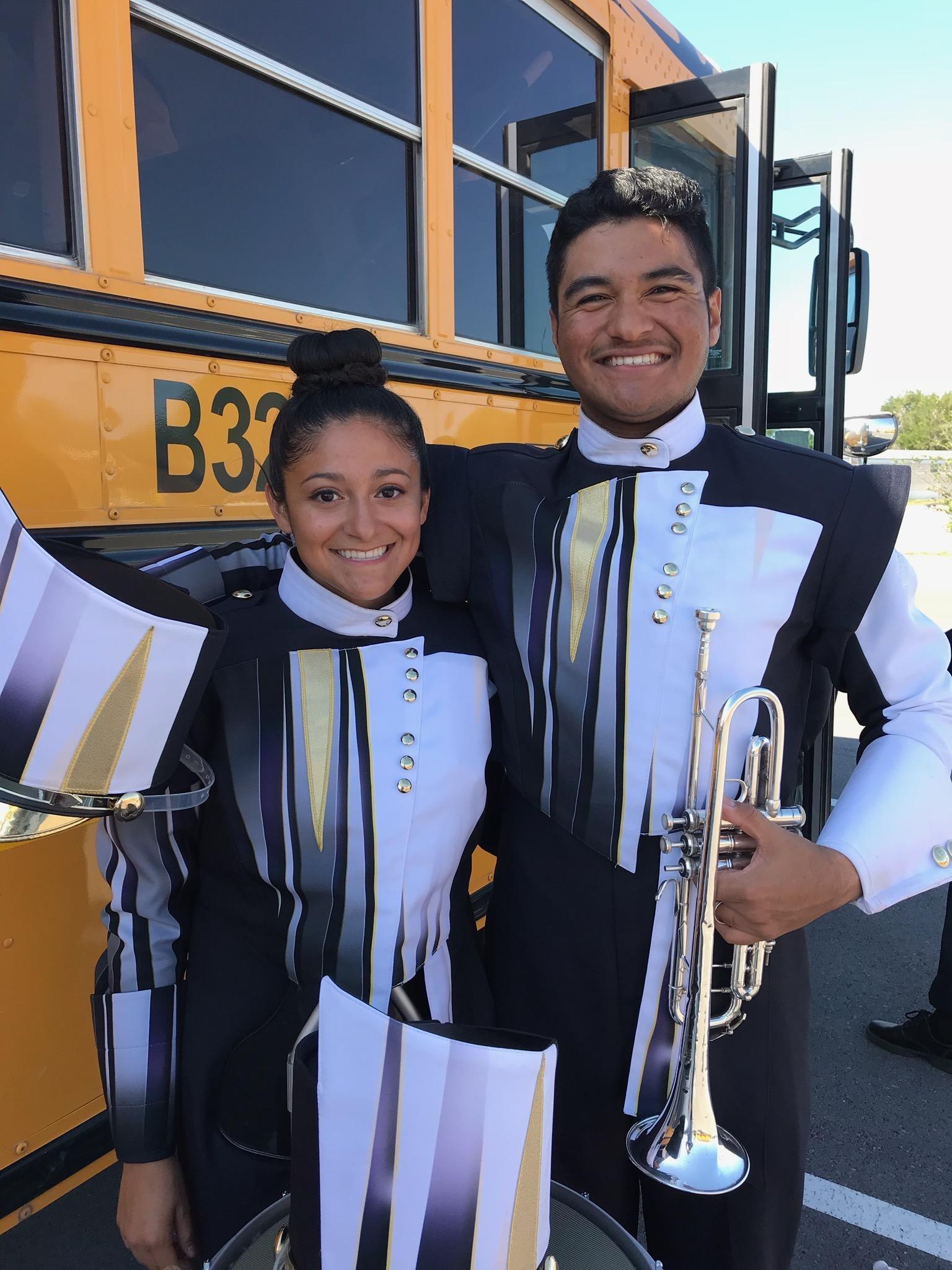 Casual photo that Mateo and I took right before a competition. This was back when we were just friends.