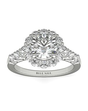 Blue Nile Round Cut Engagement Ring