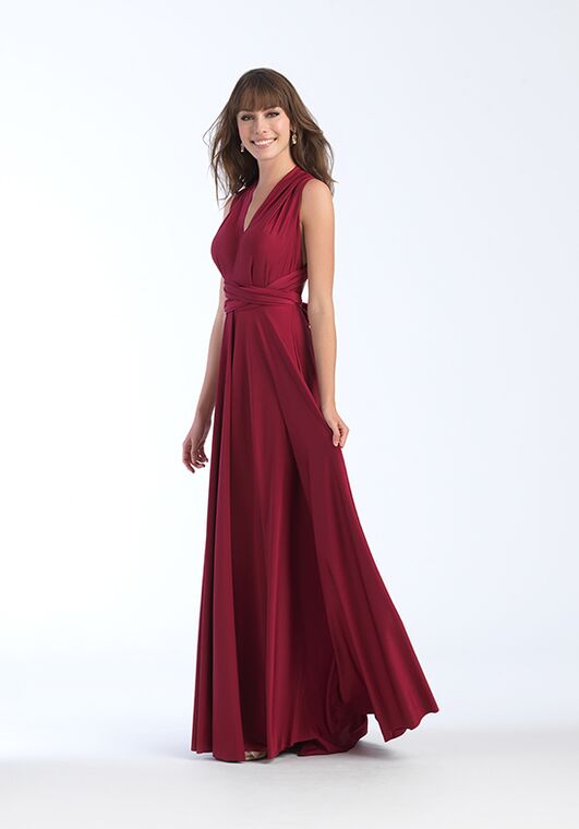 Allure Bridesmaids 1566 V-Neck Bridesmaid Dress - 2