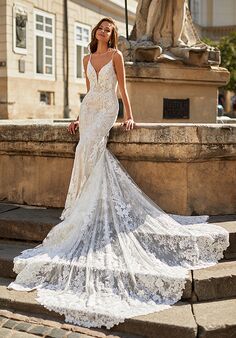 Moonlight Couture H1488 Mermaid Wedding Dress