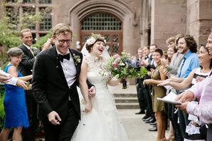 Bride and Groom Exiting St. Ann's and The Holy Trinity Church